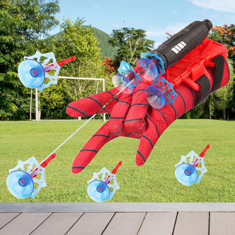 Superhero Role Play Spider-Shooter Toy, Interactive Game, Soft Projectile Launcher, Suitable for Ages 3-6, Red, with Pretend Play for Kids, for Halloween, Christmas Gift