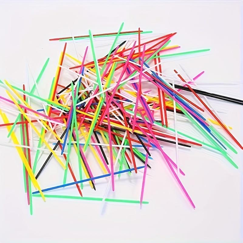 100 pieces pick up stick Pick up toy Classic Pick up stick Colorful plastic pick up stick Small stick Pick up stick Classic game suitable for family entertainment games