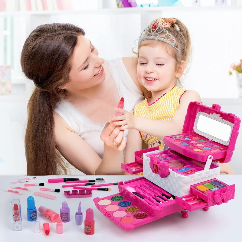 Christmas Gift for Kids Makeup Kit for Girls Toys, Makeup Toys for Girls Washable Makeup Princess Make Up Toy for Girl