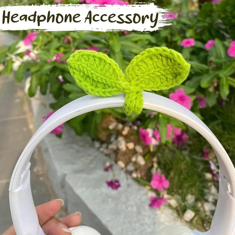 Handmade Crochet Leaf Design Crochet Kit, 1 Count Multifunctional Crochet Accessories, DIY Craft, Unique Earphone Accessories