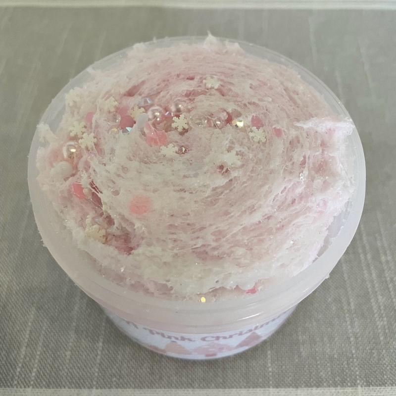 A Pink Christmas slime Christmas Slime Candy Cane Scented cloud cream slime Christmas Decorations Christmas Ideas Christmas gifts