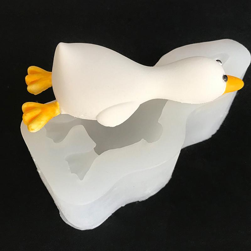 3D Cute Duck Form Silicone Mold DIY Scented  Plaster Soap Resin Mould Handmade Baking Chocolate Cake Molds Home Decor Gift