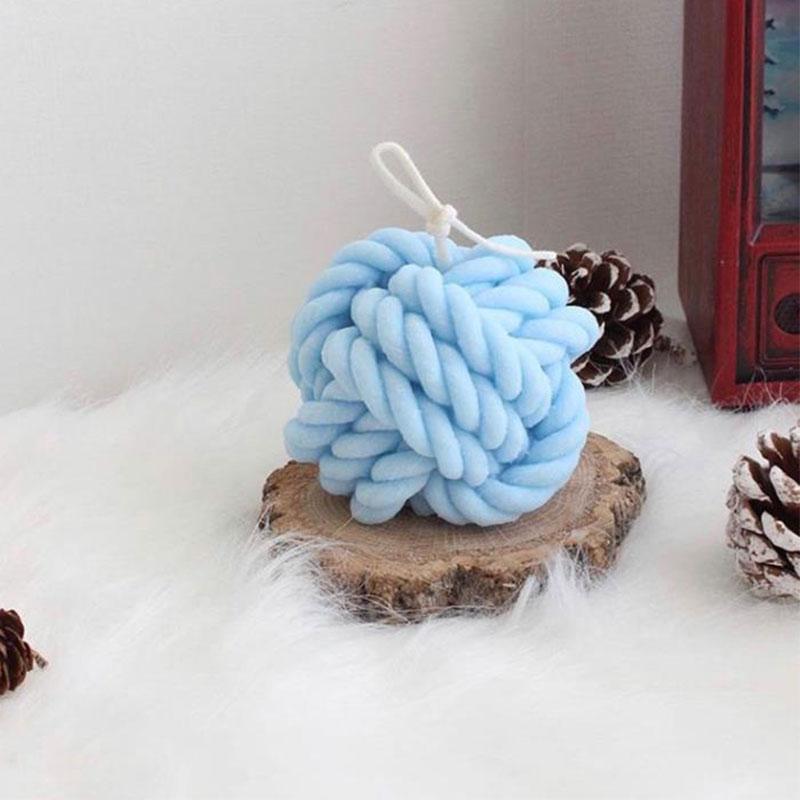 Cute Wool Ball Design Candle Silicone Mold, Handmade Soap Mold, DIY Candle Making Mold