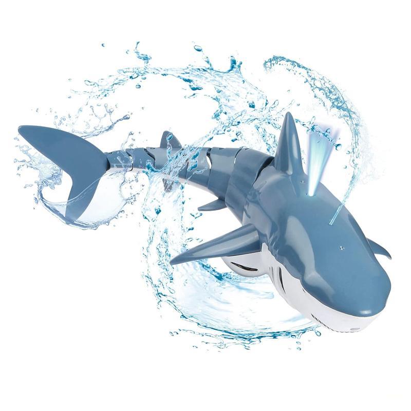 Remote Control Electric Shark Toy, Creative Animals Water Toy with Diving Light, Outdoor Toy for Swimming Pool, Interesting Gifts, Back To School, Outdoor Play Sets, Birthday Gifts