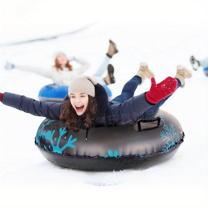 Inflatable Snow Tube, Inflatable Snow Sled with Handle, Winter Outdoor Sledding Tube, Snow Tube for Outdoor Sledding, Winter Sports Equipment