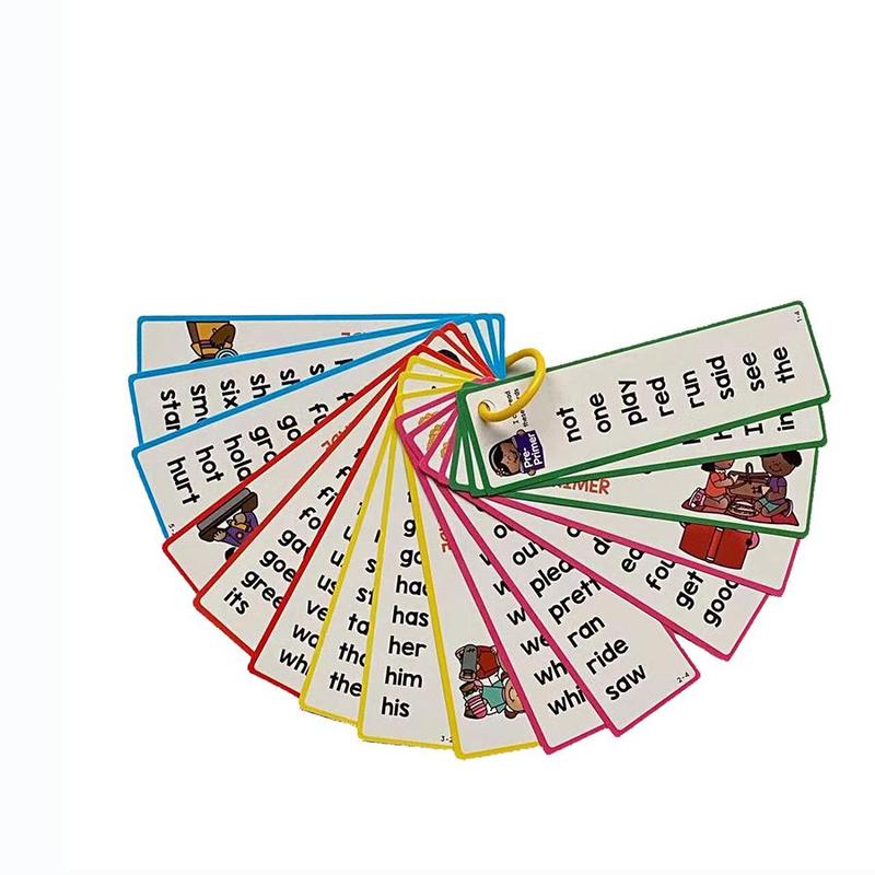 English Sight Words Flash Card, 1 Set 16-card 220 English Sight Words, Portable Early Education Teaching Aids, School & Educational Supplies