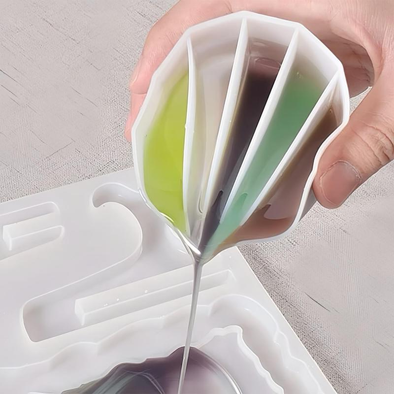 Multi-grid Silicone Color Mixing Cup, 1 Count DIY Crystal Epoxy Resin Mold, Handmade Tool for Home Decoration